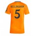 Maillot de foot Real Madrid Jude Bellingham #5 Extérieur vêtements Femmes 2024-25 Manches Courtes